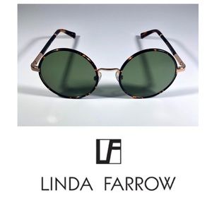 LINDA FARROW THE ROW 77/3 ROUNDTORTOISE SUNGLASSES